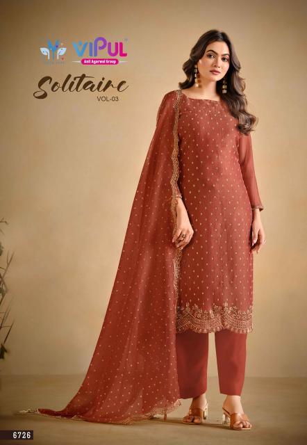 Vipul solitaire vol 3 wholesale dealers for dress materials in kerala